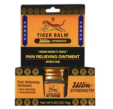 Lot of 2 Tiger Balm Ultra Strength Pain Relieving Ointment Sports Rub ADULT USE