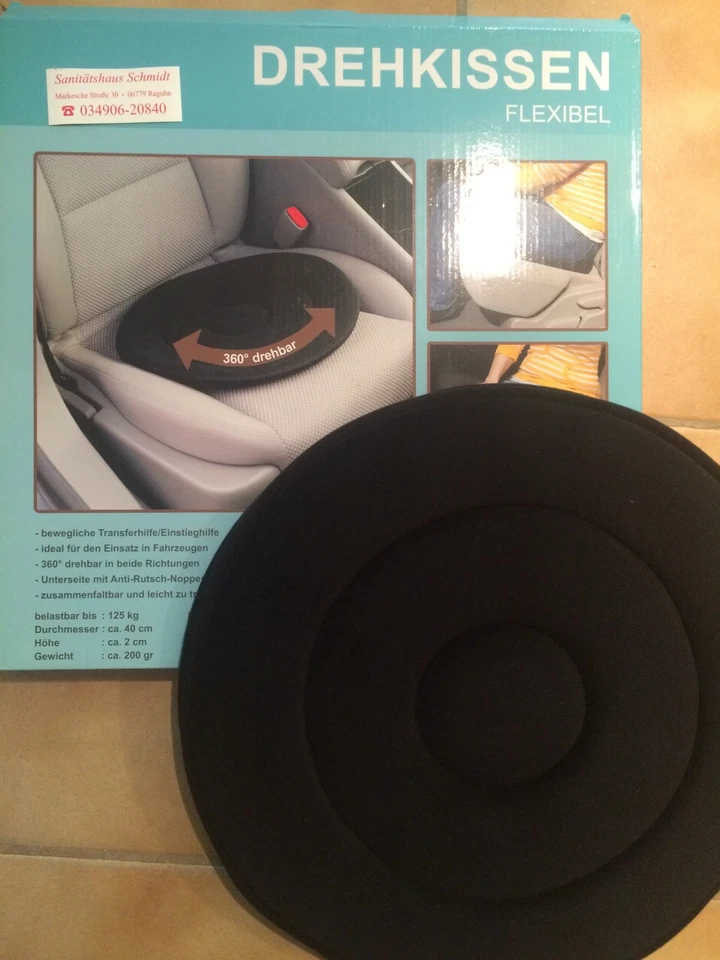 Drehkissen Einstiegshilfe Aufstehhilfe Drehhilfe Drehsitz Autokissen Kissen Auto