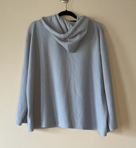 DG2 Blue Hoodie Full Zip Cardigan S Gym Lightweight Activewear Outdoors Cozy - Bild 3 von 6