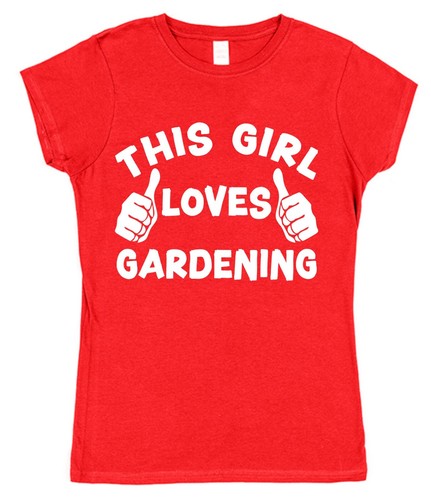 This Guy OR Girl Loves Gardening T-Shirt Unisex Grower Gardener Allotment Plants - Picture 9 of 24
