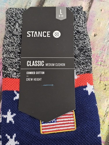 Stance USA Praise Crew Socks Large UK 8.5-11.5 RRP £ 14.99 Black - Picture 4 of 4