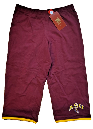 Arizona State Sun Devils Junior Women's Capri Pants College Football LARGE NWT - Picture 1 of 5