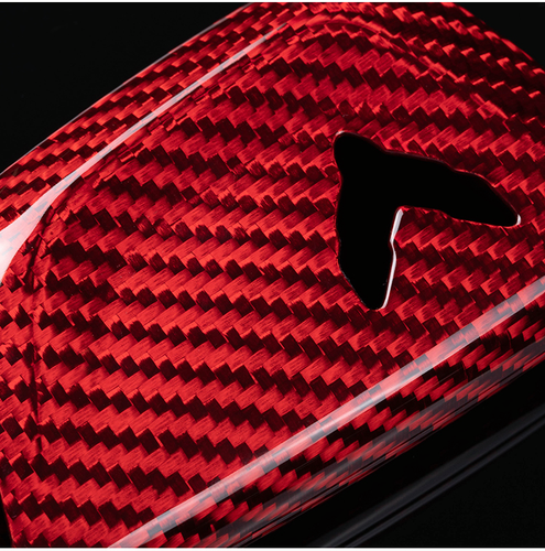 Funda de llavero de carbono roja para control remoto Corvette C8 Stingray Z06 Z51 2020-2025 - Imagen 6 de 15