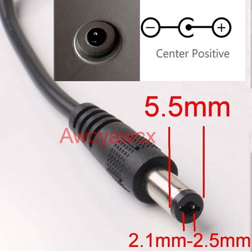 1 M US/UK/EU/AU Plug 5.5*2.5mm Black Adapter AC DC Power Supply Charger 10V 1A - Afbeelding 2 van 15