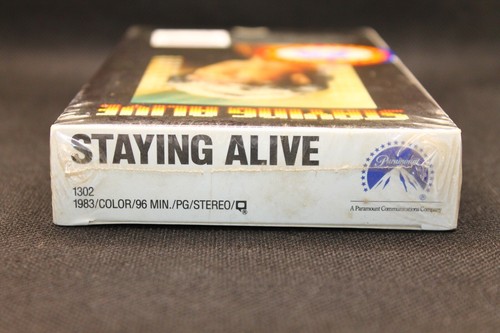 NEW FACTORY SEALED Staying Alive (VHS, 1990) Watermark Stickers Blockbuster Tag - Picture 11 of 12