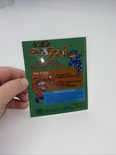 Neo Mr Do Neo Geo Mini Arcade Marquee