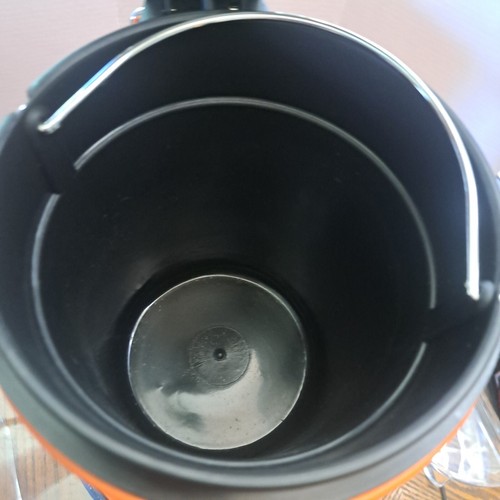 Retro Orange 12'' Foot Pedal Trash Can Metal - Picture 8 of 9