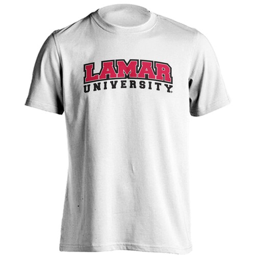 Lamar University Cardinals Arched Text Short Sleeve T-Shirt School Name Tee - Bild 7 von 16