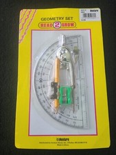 1 Set Study Geometry Kit Durable Protractor and Compass Kit Geometry Sets School