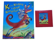K Is For Kissing A Cool Kangaroo by G. Andreae Children's Book AND Audio CD NEW