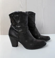 Heeled boots for women, size 37, genuine leather