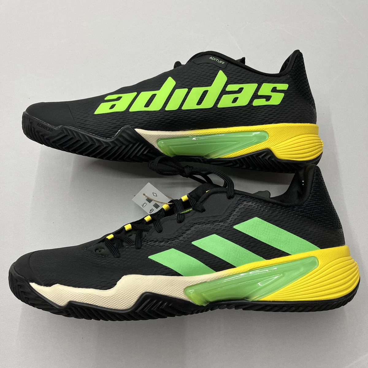 Adidas Barricade Clay Men's Tennis Shoe Black/green/yellow