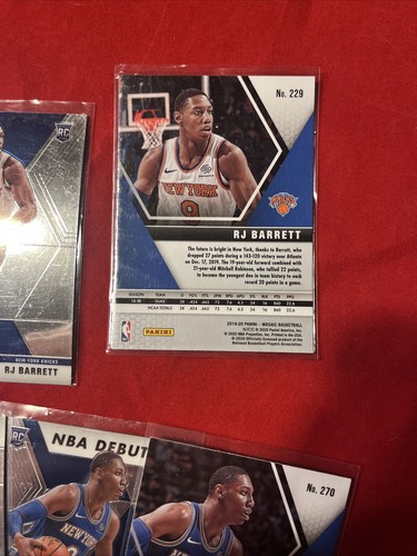 Lot (13) 2019 Mosaic RJ Barrett Rookies Base/NBA Debut Knicks - Picture 15 of 16