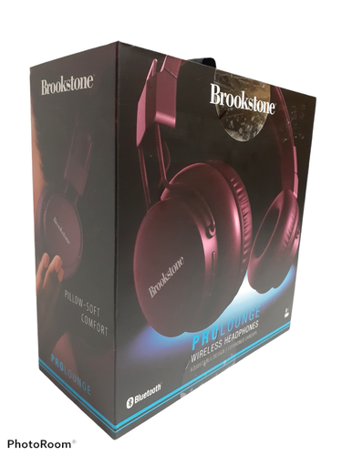 NEW Brookstone Wine Prolounge Wireless Headphones Cushioned Model-BSBTH254WN.. - Picture 3 of 6