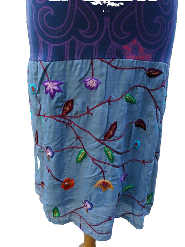 Rare NWT Vtg CUSTO BARCELONA Embroidered Coastalcore Cottagecore Boho Dress - Picture 3 of 6