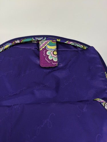 Vera Bradley Flower Pattern Campus Style Backpack - Picture 6 of 10