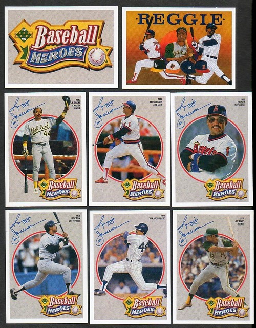 1990 Upper Deck Reggie Jackson Baseball Heroes Complete 10