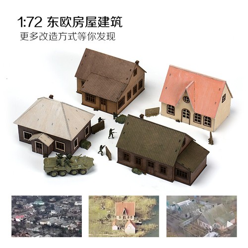 1/72 Diorama Buildings Model Eastern European Town House Scene Display Model Toy - Picture 11 of 19