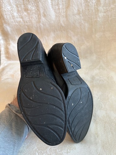 Ladies Born Half Boots Size 9 9M Euro 39 Black Leather Booties - Picture 4 of 9