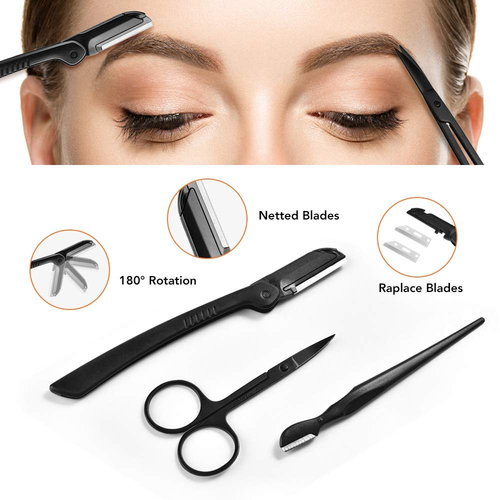 Kit para cejas, herramienta de dermaplaning exfoliante multiusos, kits faciales - Picture 2 of 12