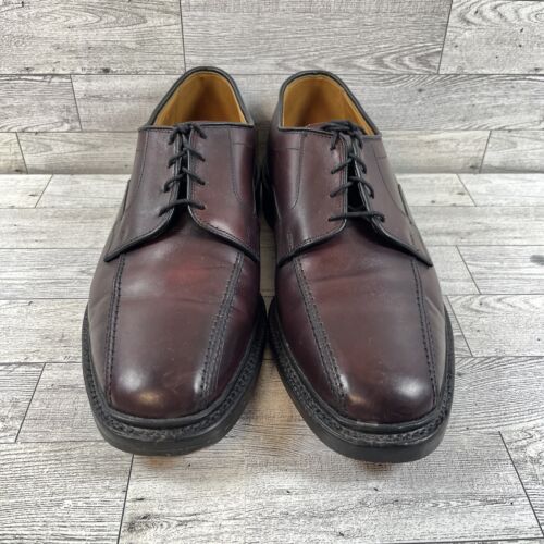 Allen Edmonds Hillcrest Burgundy Leather Oxford Dress Shoes Men Size 9D - Picture 2 of 10