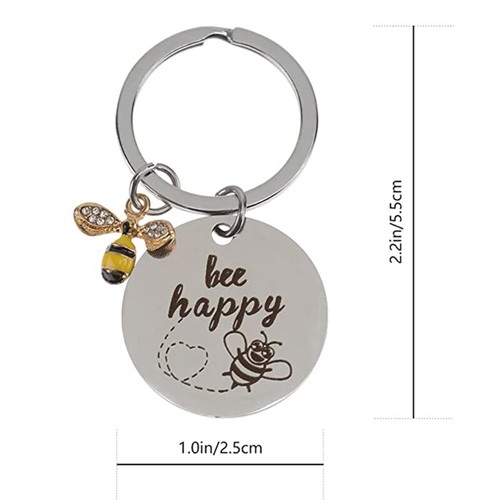 Teacher s Day Happy Keychain Bumble Charm Insect Keychain - Picture 5 of 5