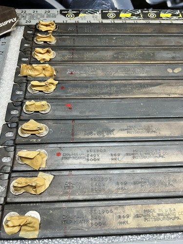 NEW* [Qty-10!] CHROMALOX 19.5” Strip Heaters_240V/500W_*READ DETAILS*_FAST SHIP! - Picture 2 of 13