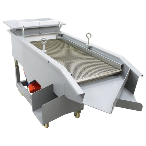 220V Three-layer Double Motor Linear Vibrating Screen w/6mm 4mm 2mm Sieve 150W×2 - Picture 11 of 24