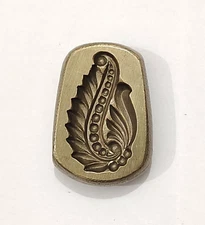 Vintage Bronze Jewelry Die Mold/Mould India Hand Engraved For Jewellery Making