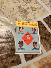MICKEY MANTLE AMERICAN LEAGUE BATTING LEADERS 1962