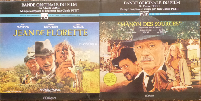 Ou A Ete Tourne Jean De Florette JEAN DE FLORETTE / MANON DE SOURCES -2 LP OST LOT- JEAN CLAUDE PETIT