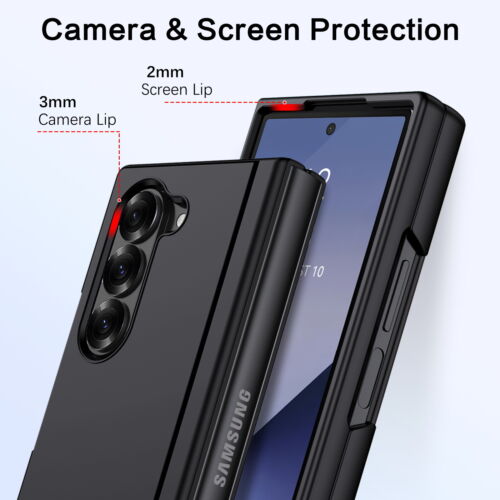 Case For Samsung Galaxy Z Fold 6 Flip Folding Leather Shockproof Phone Cover US - Picture 3 of 7