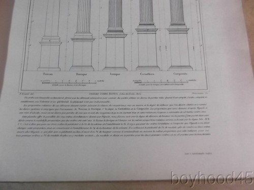 Traite Elementaire D'Architecture Par Pierre Esquie-1900-IN FRENCH - Picture 12 of 12