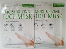 2 Pair Moisturizing Socks Foot Spa Home Treatment Aloe Skin Moisture Dry Feet !!