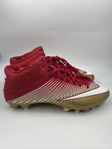 Nike VPR Men's Size 14 Vapor Speed TD Cleats Red Gold White - 846443-728 - Picture 3 of 9