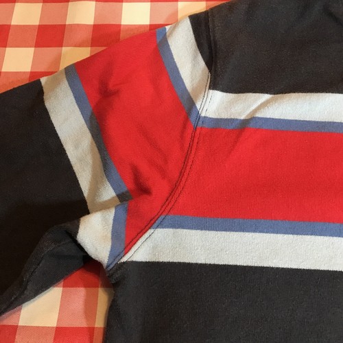 Henry Lloyd Striped Rugby Polo Shirt Mens S - Long Sleeve Cotton Logo - Picture 12 of 24