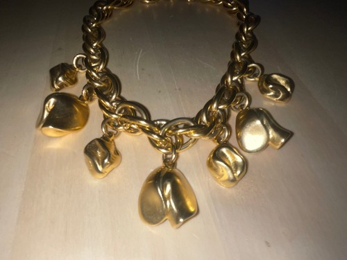 KJL KENNETH JAY LANE Matte Gold-Plated Metal w/Chain NECKLACE - Picture 7 of 10