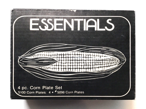 ESSENTIALS #5098 4PC CORN PLATE SET - NEW OLD STOCK - Picture 2 of 4