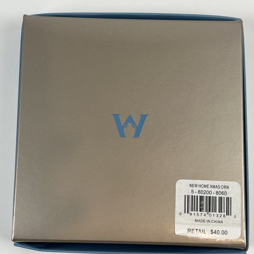 Wedgwood Our First Home 2006 Weihnachtsbaumornament blau weiß Jaspis NEU - Bild 5 von 5