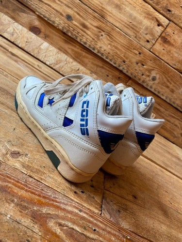 Vintage 80's converse cons hi-top leather sneakers sz 6, made in Korea sz 38 - Picture 9 of 21