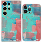 Muted Expressionist Paint Canvas Art Case Cover Silicone / Shockproof / MagSafe