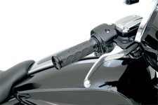 DRAG SPECIALTIES Grips - Hotop - TBW - Black/Rubber 0630-0775 0630-0775