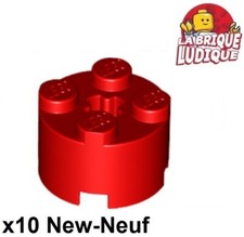 Lego 10X Round Brick 2X2 Red 3941 New