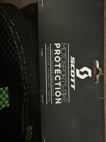 Rodilleras Scott Soldier grandes MX bicicleta MTB equipo de protección negro verde - Imagen 3 de 5