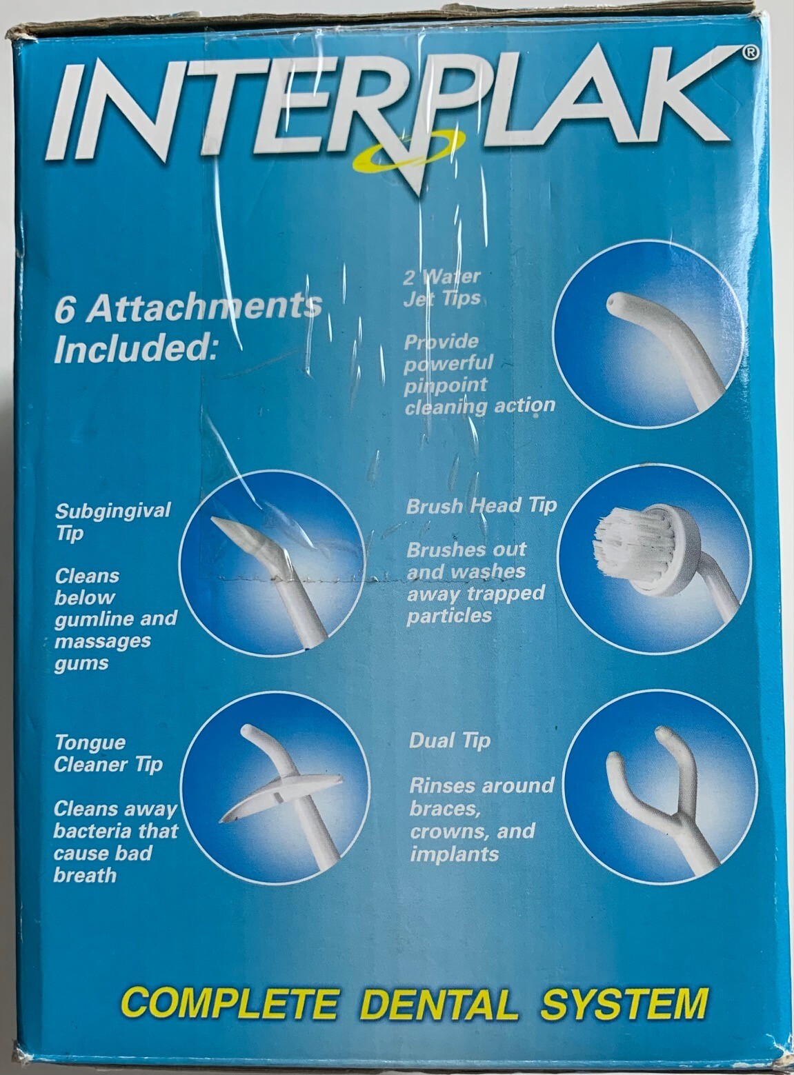 Interplak Water Jet Complete Dental System by ConAir Model WJ6RW New