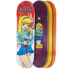 Hook-Ups Brittney the Vampire Slayer Cheerleader 8.25" Assorted Stains Deck