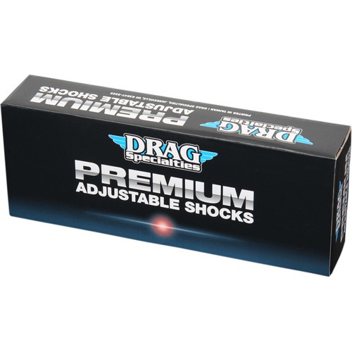 Drag Specialties Premium Adjustable Shocks 13" Nitrogen Black Harley Davidson - Picture 3 of 6