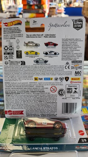 Juego de 5 Hot Wheels Car Culture Spettacolare 2023 con Lamborghini Countach con RR - Imagen 2 de 12