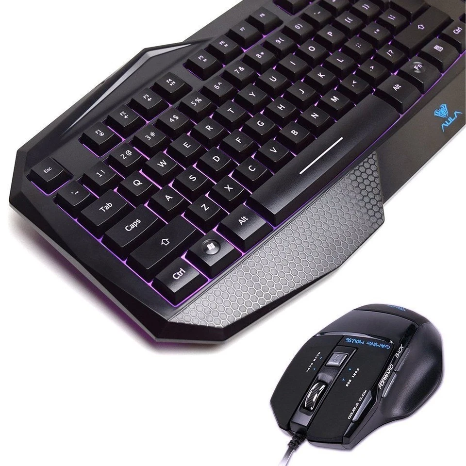 Beastron Backlit Gaming Keyboard and Mouse Combo with Adjustable DPI for Gamers - Image 2 of 4