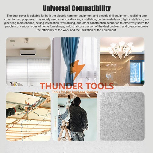 Thunder Tools Lightweight Hammer Dust Hoods Dual Purpose Dust Collection Cover - Bild 11 von 25